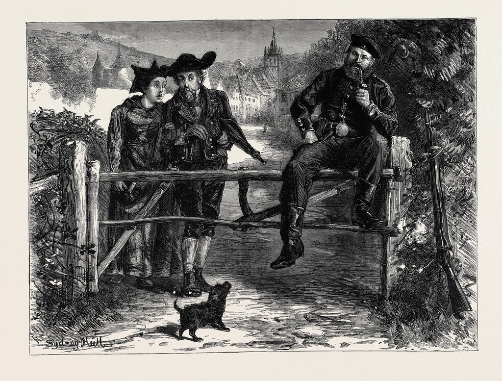 Detail of Over the Old Campaigning Ground, Possession is Nine Points of the Law by Anonymous