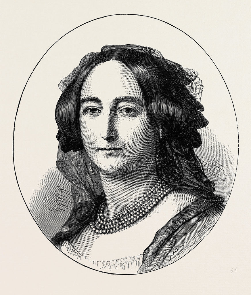 Detail of The Late Princess Hohenlohe-Langenburg, Her Majesty's Half-Sister by Anonymous