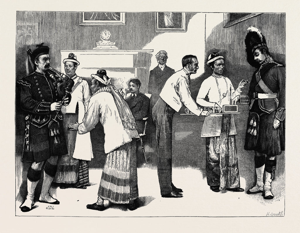 Detail of The Burmese Ambassadors at Edinburgh Castle by Anonymous