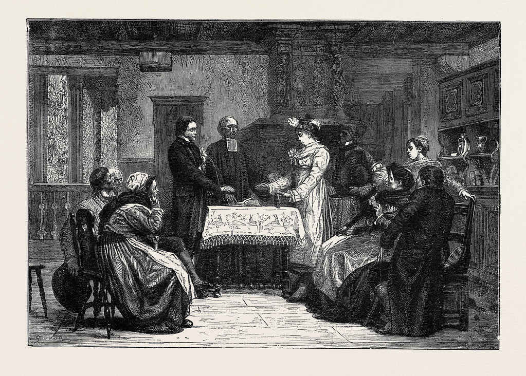 Detail of A Protestant Wedding in Alsace by Anonymous