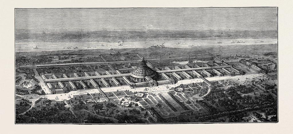 Detail of The Proposed Universal Exhibition of 1873 at Vienna by Anonymous