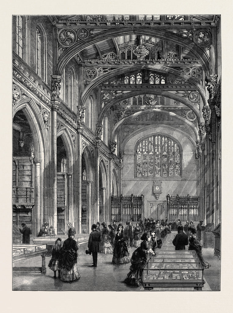 Detail of Interior of the New City Library, Guildhall, London by Anonymous
