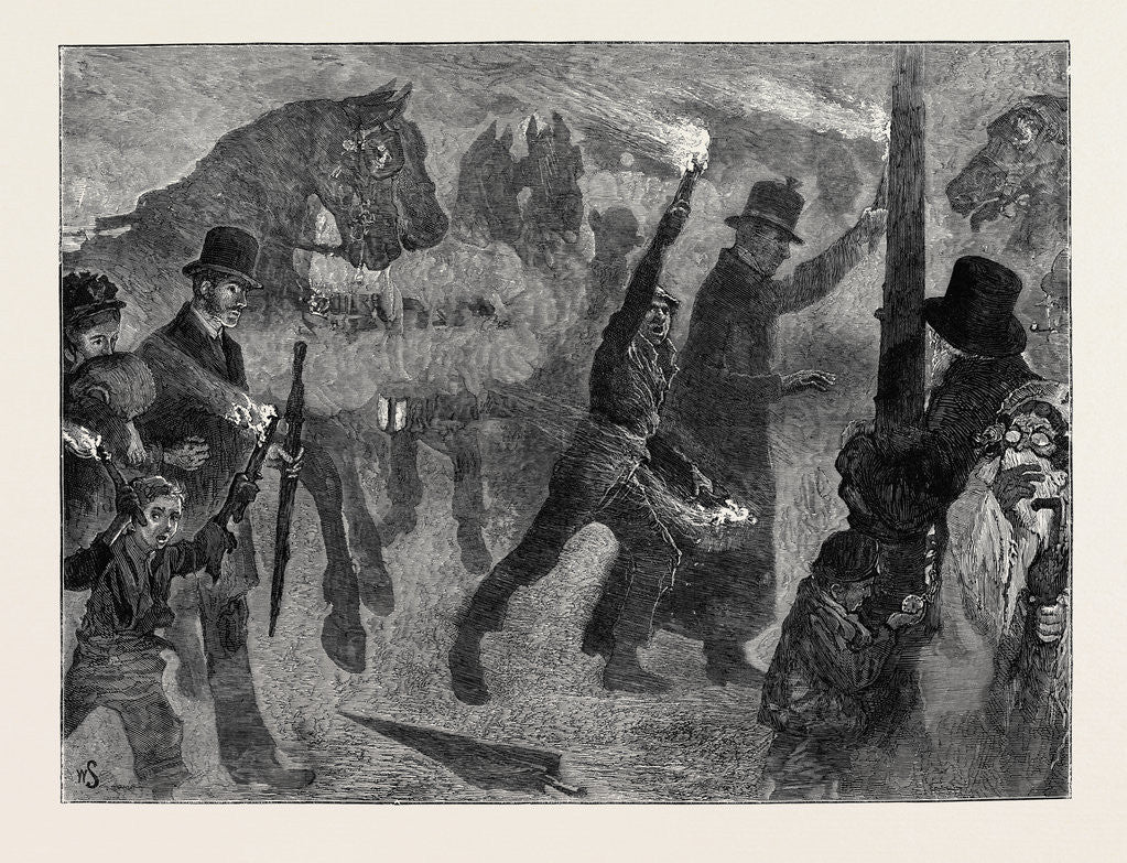 Detail of London Sketches, a November Fog by Anonymous
