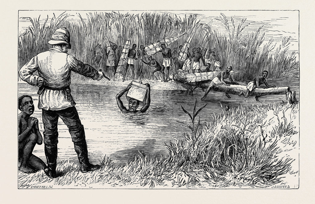 Detail of How I Found Livingstone: Mr. Stanley: Look Out! You Drop that Box, I'Ll Shoot You by Anonymous