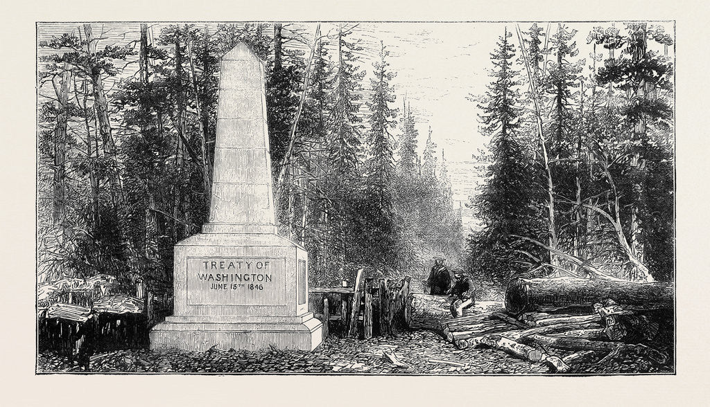 Detail of The San Juan Boundary Question: Boundary Line Between British Columbia and the United States by Anonymous