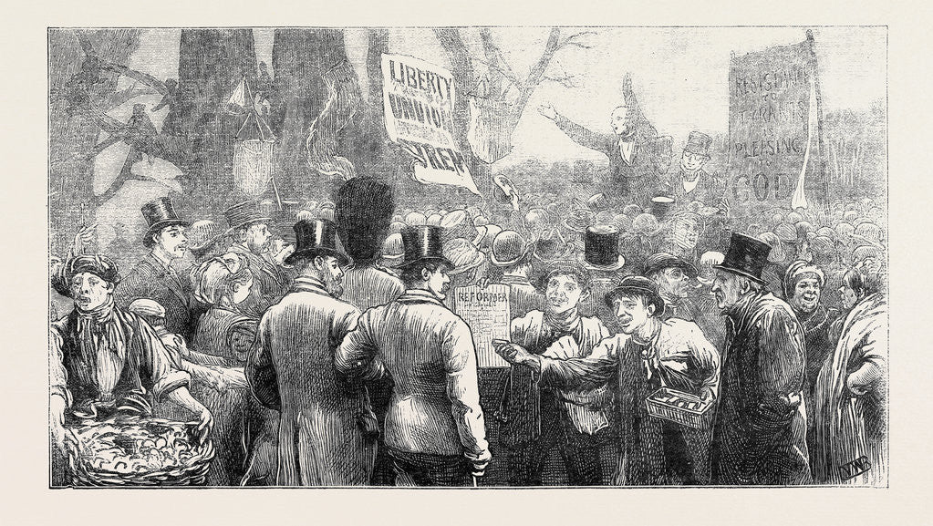 Detail of The Recent Fenian Demonstration in Hyde Park, London by Anonymous