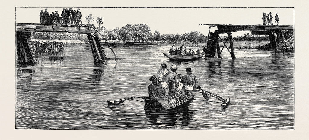 Detail of Scene of the Late Railway Accident at Colombo, Ceylon by Anonymous