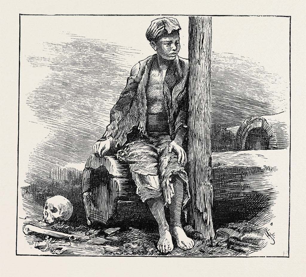 Detail of Life in China: A Mendicant by Anonymous