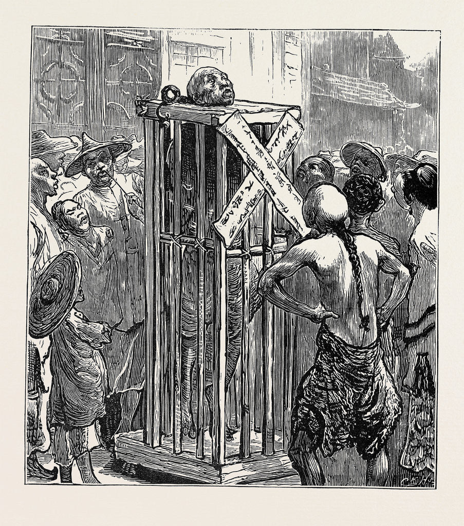 Detail of Life in China: Death in the Cage by Anonymous
