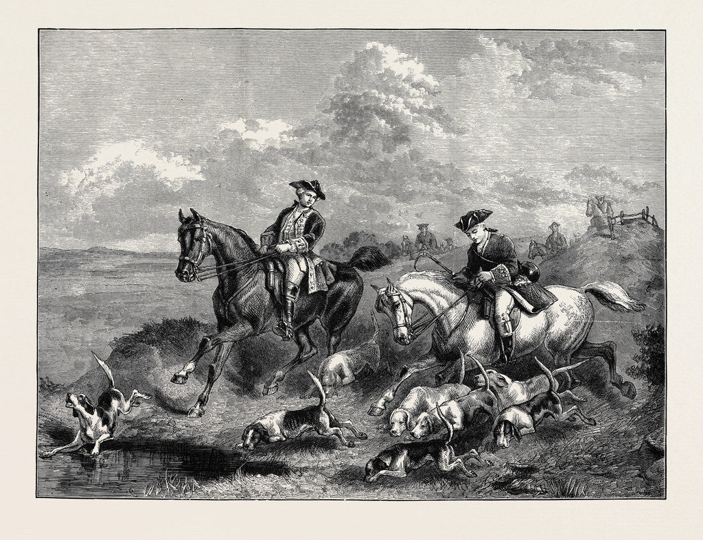 Detail of Just Found: Hold Hard, and Let the Hounds Go by by Anonymous