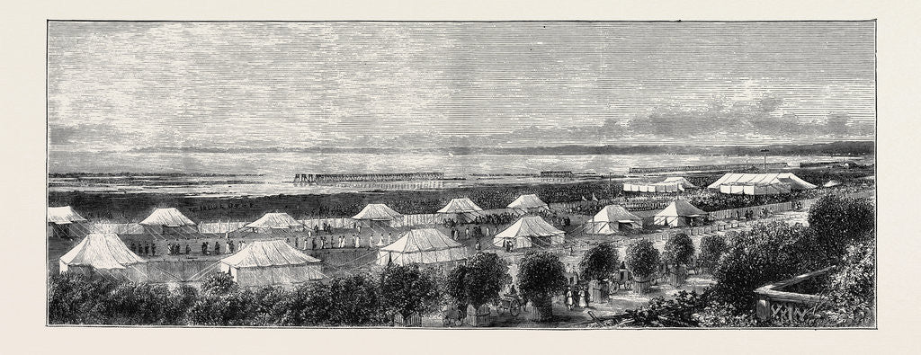 Detail of The Grand Durbar at Bombay: The Investiture Procession and General View of the Tents by Anonymous
