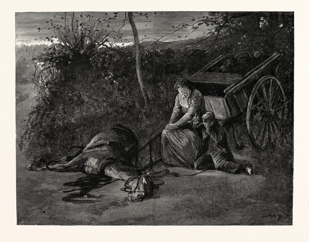 Detail of Tess of the D'Urbervilles: in Stagnant Blackness They Waited Through an Interval which Seemed Endless by Anonymous