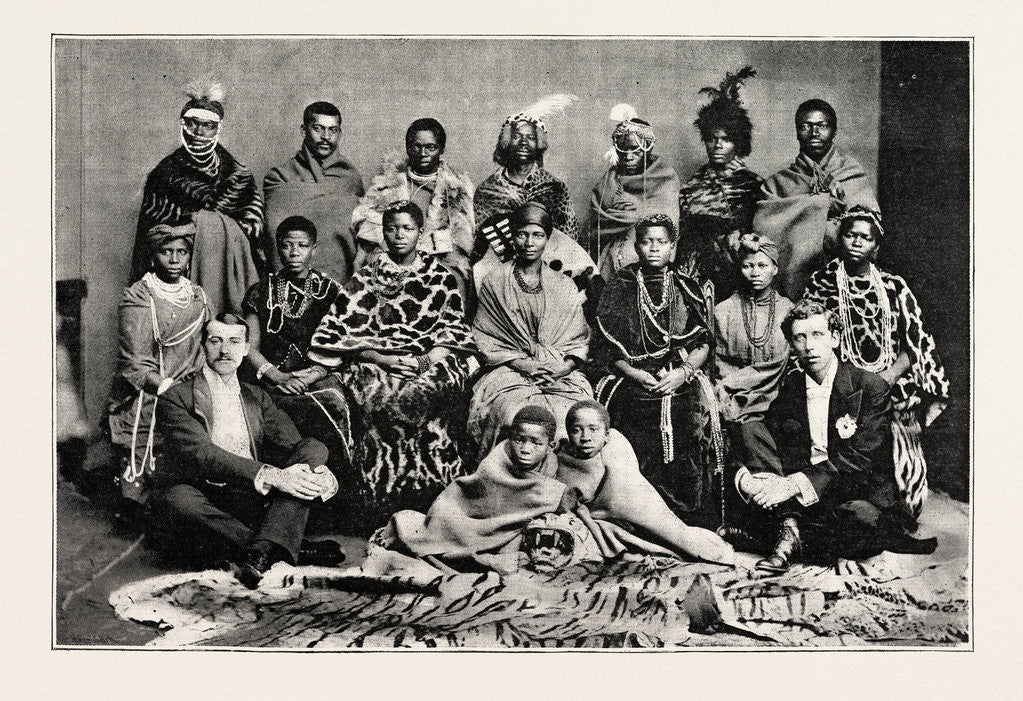 Detail of The African Native Choir, which Sang Before H.M. The Queen at Osborne by Anonymous