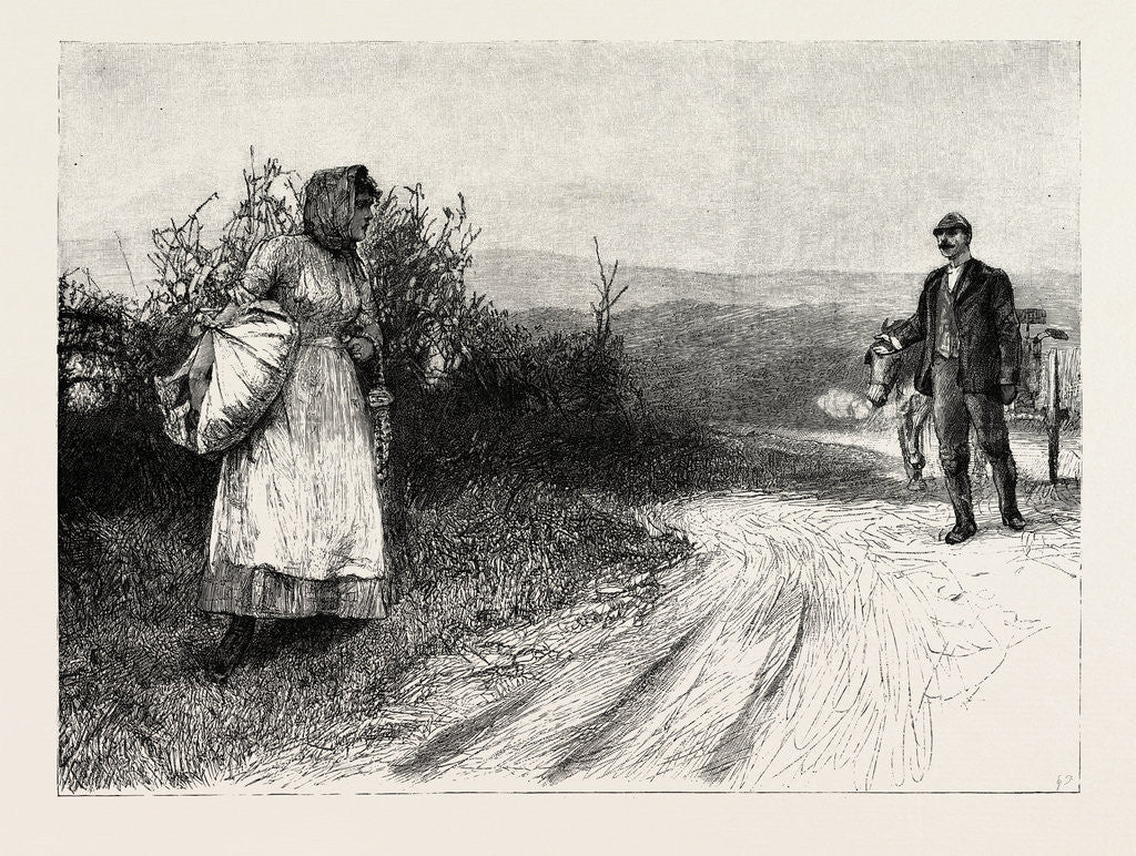 Detail of Tess of the D'Urbervilles: Tess Stood Still, and Turned to Look behind Her by Anonymous