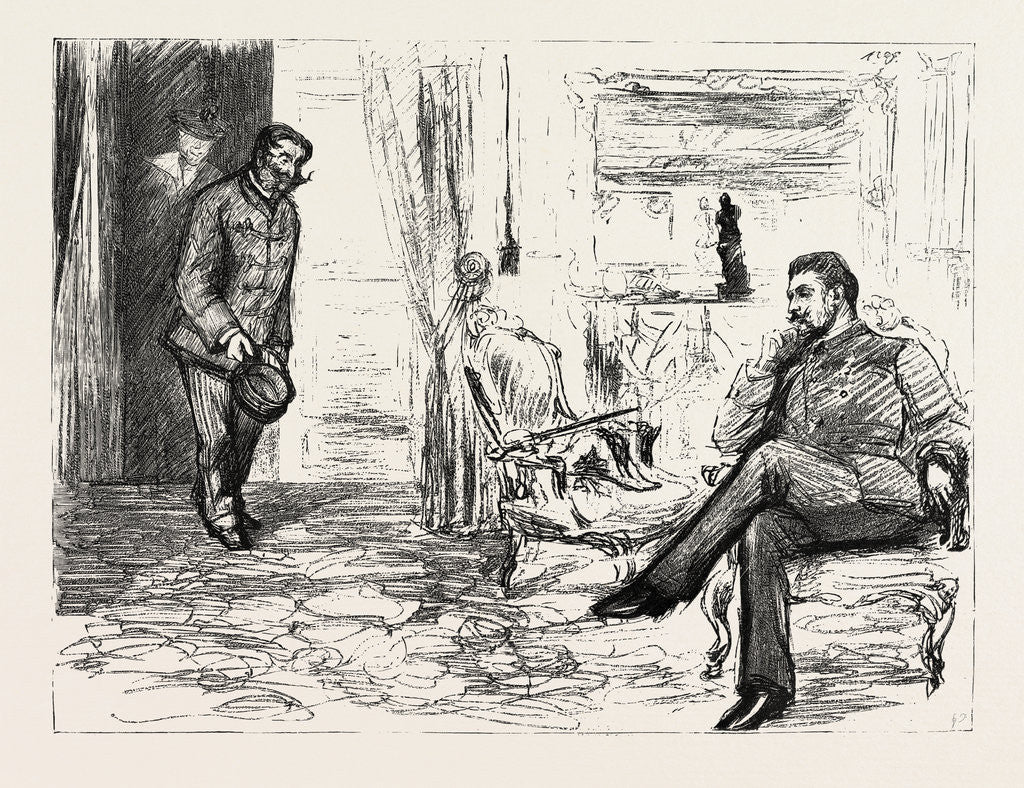 Detail of A Visit to Admiral Gervais on Board His Ship by Anonymous