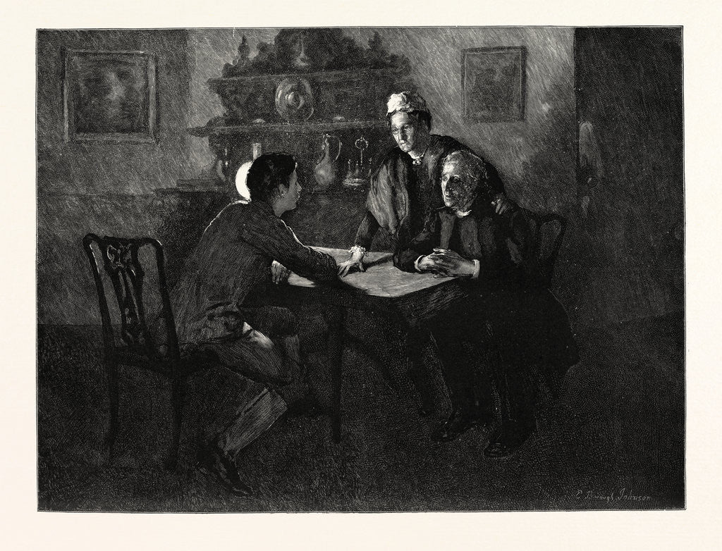 Detail of Tess of the D'Urbervilles: is She of a Family Such As You Would Care to Marry Into... A Lady, in Short ?' Asked His Startled Mother. by Anonymous