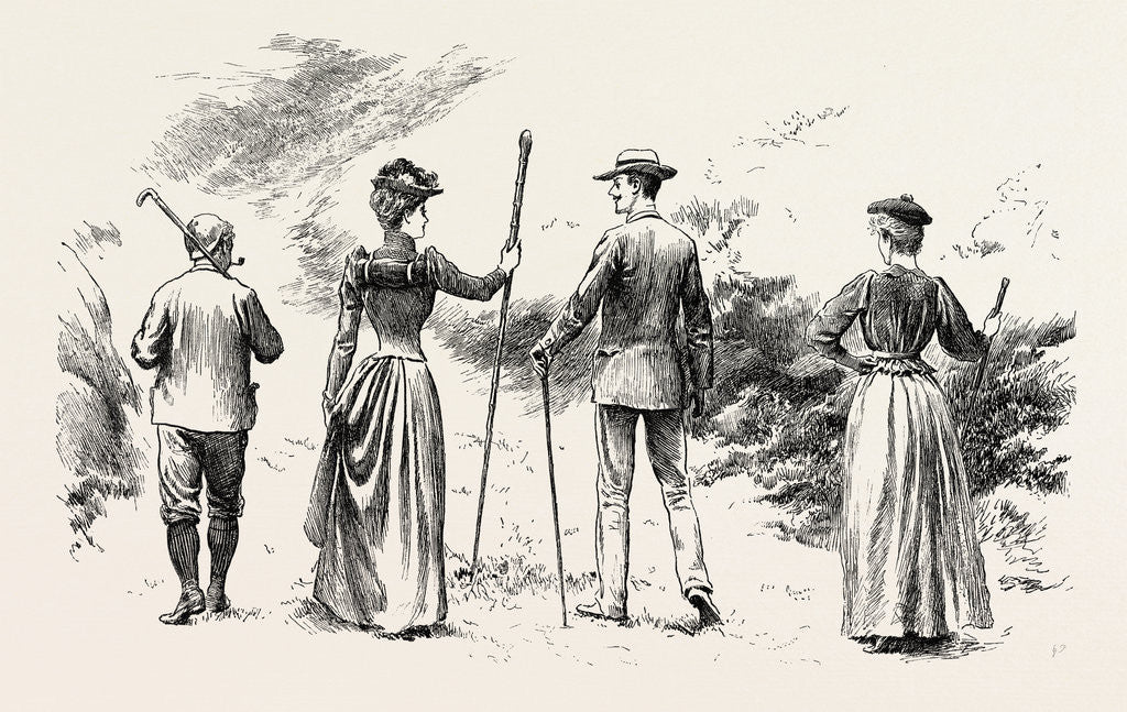 Detail of The Holiday Season in Wales, the Ascent of Snowdon: Morning: The Party Sets Out by Anonymous