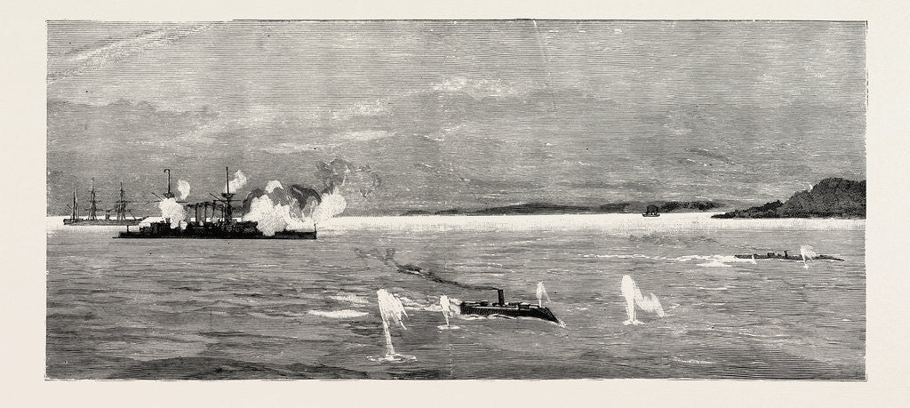 Detail of The Civil War in Chile: The Opening Skirmish Off Valparaiso by Anonymous