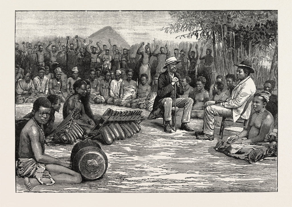 Detail of The Palaver Between Lewanika and Mr. F.E. Lochiner, Acting on Behalf of the British South Africa Company by Anonymous