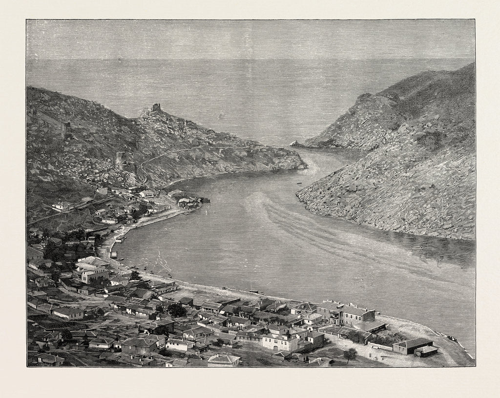 Detail of View of the Town and Harbour of Balaklava by Anonymous