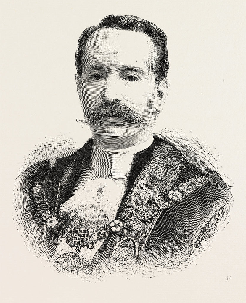 Detail of The New Lord Mayor, Mr. Alderman David Evans by Anonymous