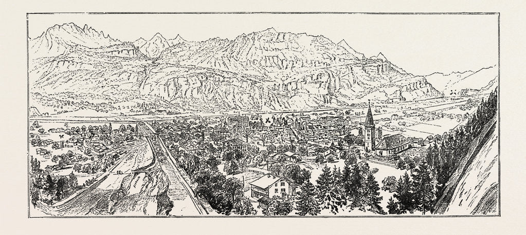 Detail of Meiringen, in the Canton of Berne, Switzerland, which Has Been Destroyed by Fire by Anonymous