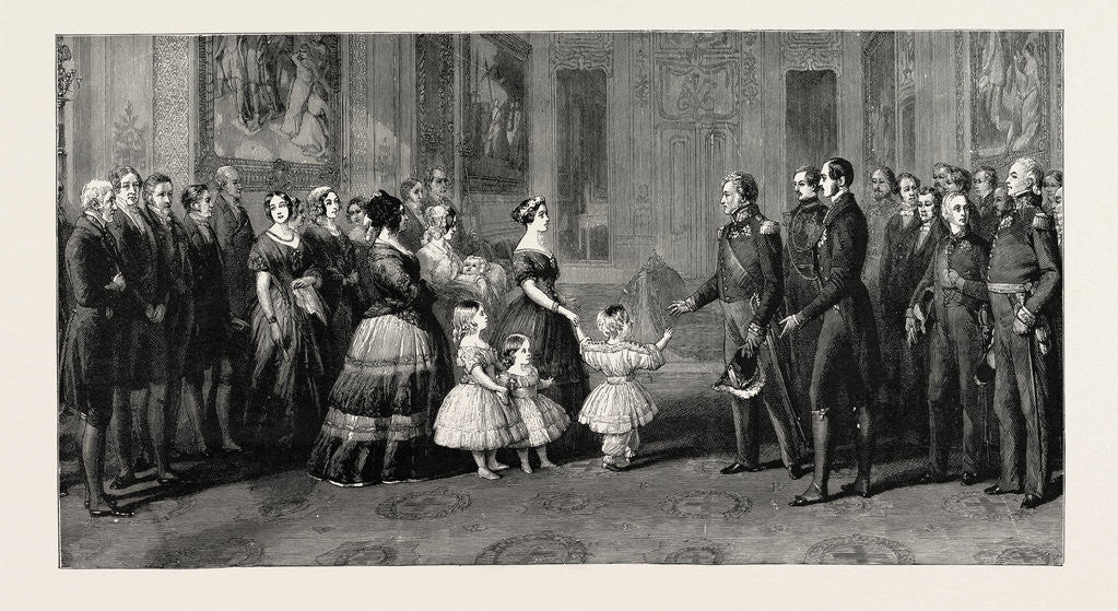 Detail of H.R.H. The Prince of Wales at Her Majesty's Reception of King Louis Philippe in Windsor Castle, October 8, 1844 by Anonymous