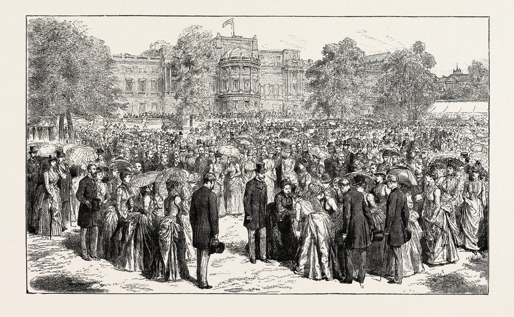 Detail of H.R.H. The Prince of Wales Attending Her Majesty at the Royal Jubilee Garden Party Held in the Grounds of Buckingham Palace, 1887 by Anonymous