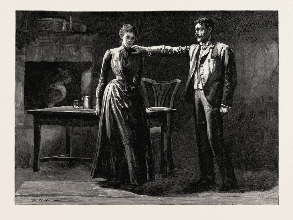 Detail of Tess of the D'Urbervilles: He Laid His Hand on Her Shoulder, 'Tess, Tess, I Was on the Way to Deliverance Till I Saw You Again' He Said. by Anonymous