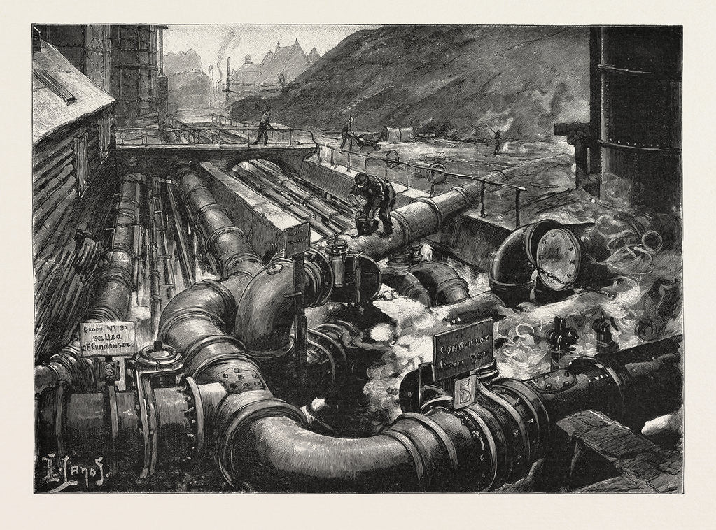Detail of The London Gas Supply: The Condensers by Anonymous