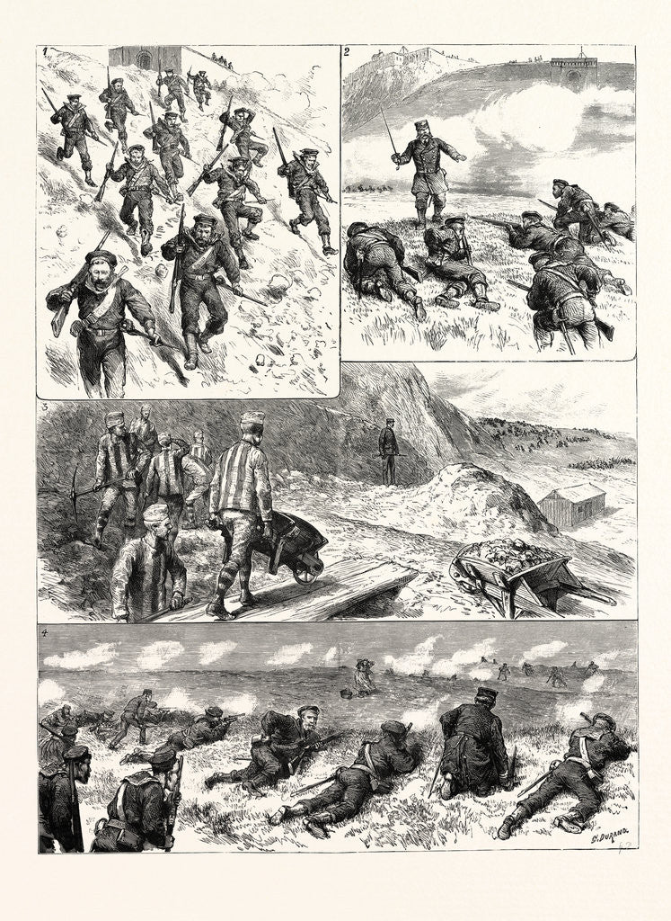 Detail of The Channel Squadron at Portland: A Sham Fight by Anonymous