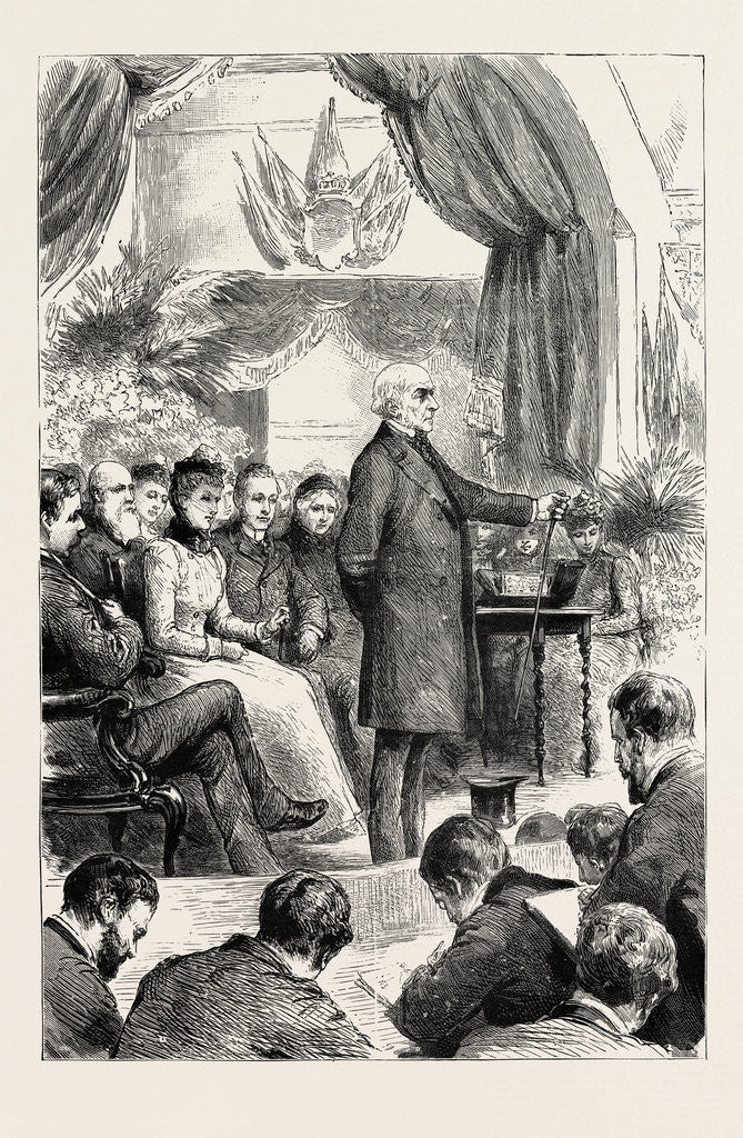 Detail of Mr. Gladstone Opening a New Hall at Port Sunlight, Cheshire by Anonymous