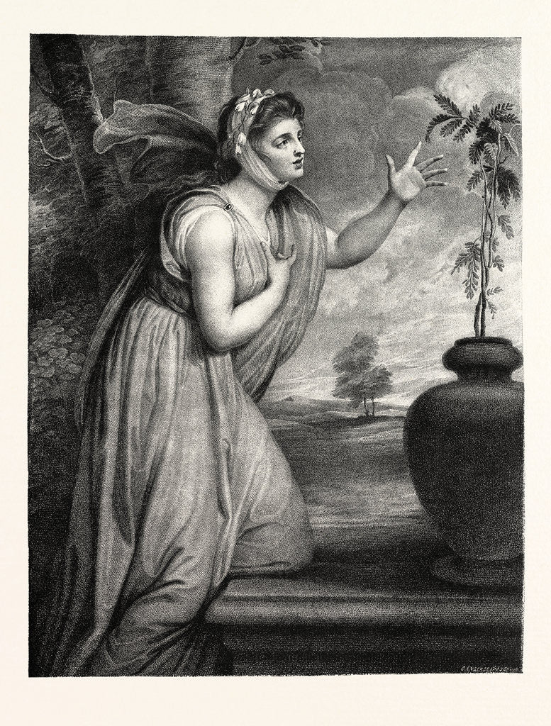 Detail of Lady Hamilton As Sensibility by Anonymous