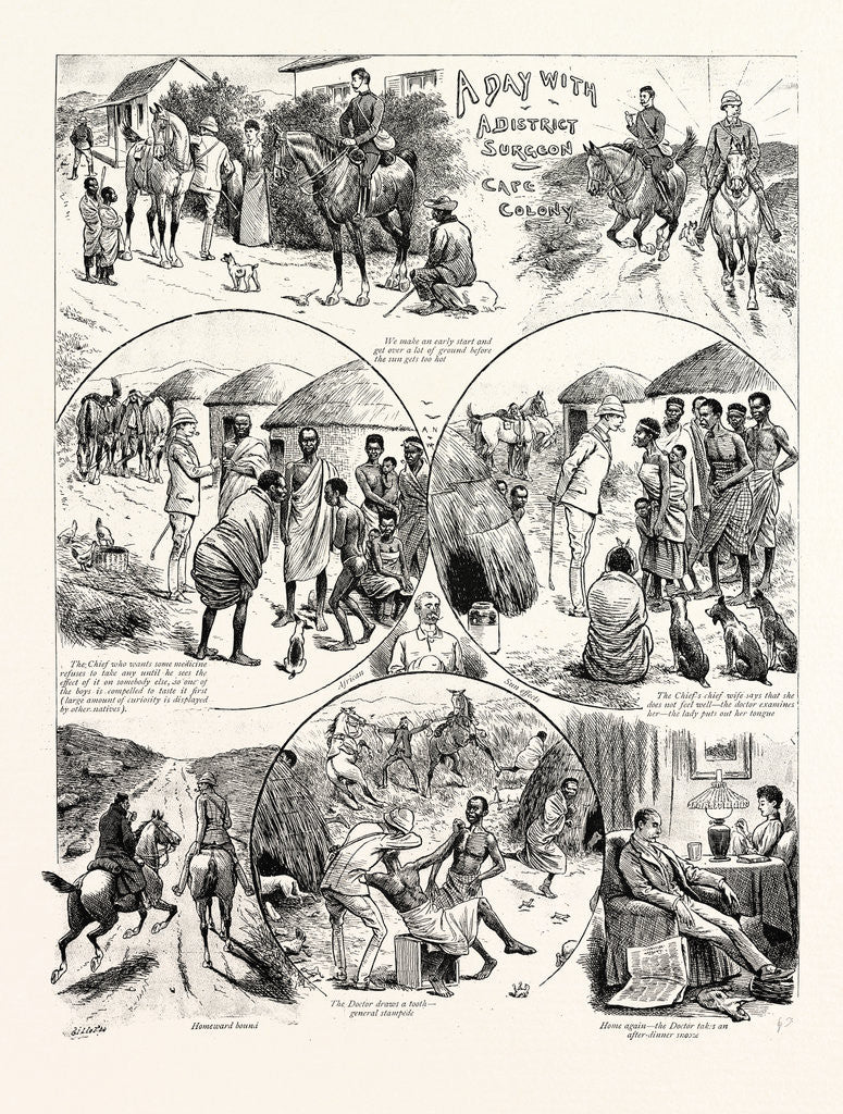 Detail of A Day with a District Surgeon, Cape Colony by Anonymous