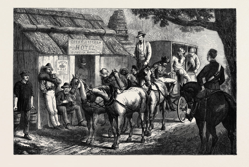 Detail of Australian Sketches: on the Road by Anonymous