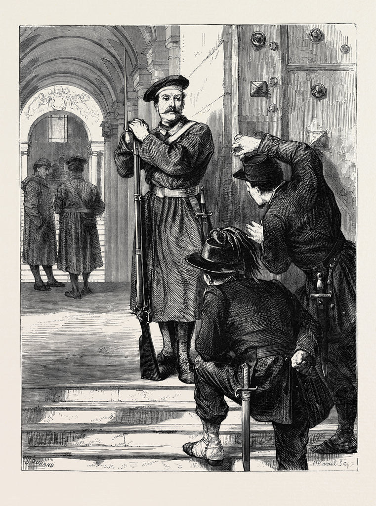 Detail of Rome: Outside the Vatican: No Admittance Except on Business, Italy by Anonymous