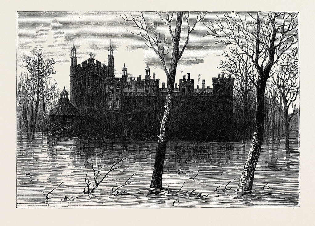 Detail of The Floods: Scene at Eton by Anonymous