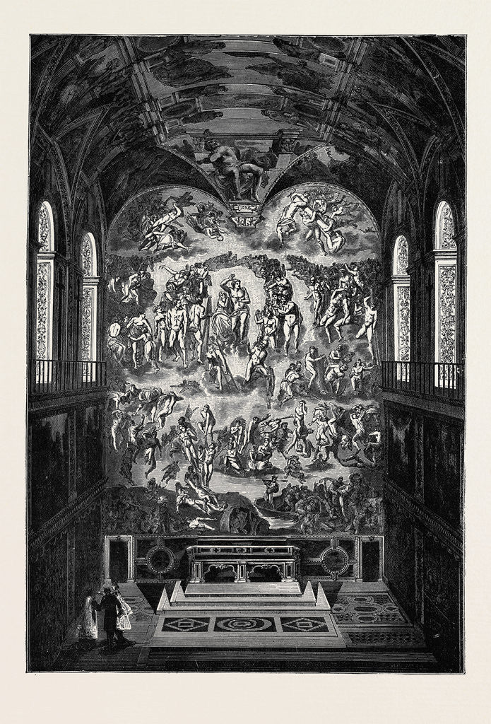 Detail of Rome: the Last Judgment, in the Sistine Chapel, Italy by Anonymous