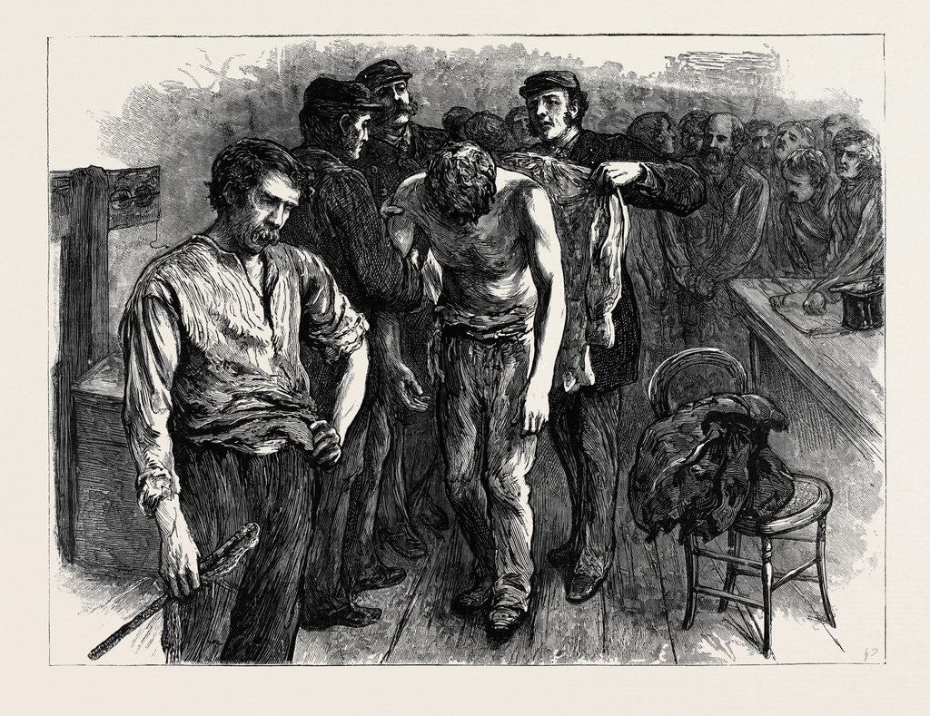 Detail of A Sketch in Newgate: The Garotter's Reward, London by Anonymous