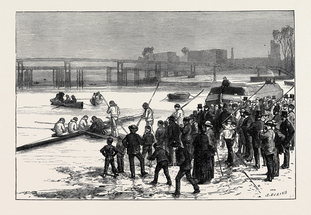 Detail of Sketches on the Thames: Training for the Race by Anonymous