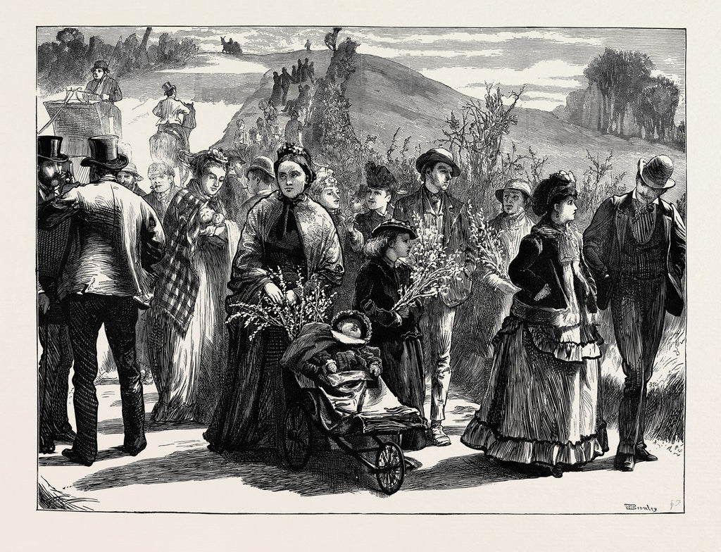 Detail of Palm Sunday: The Outskirts of London by Anonymous