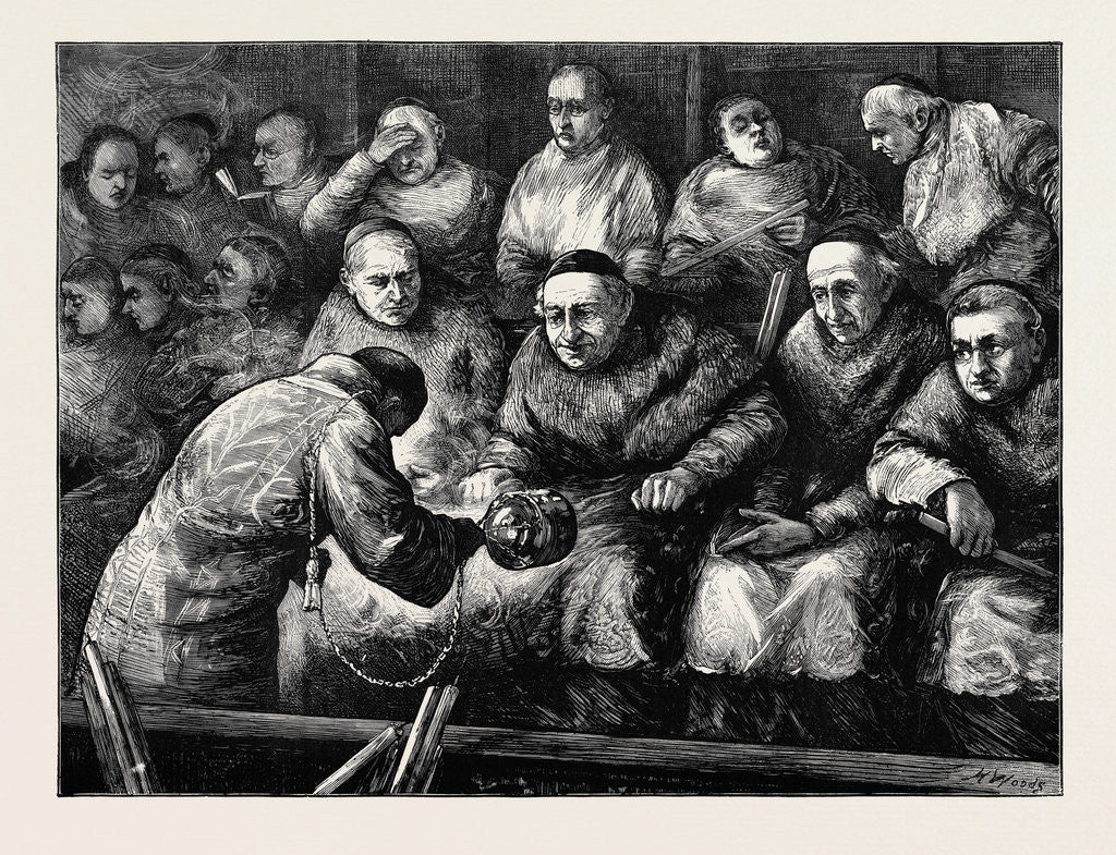 Detail of Rome: Candlemas Day in St. Peter's, Italy by Anonymous