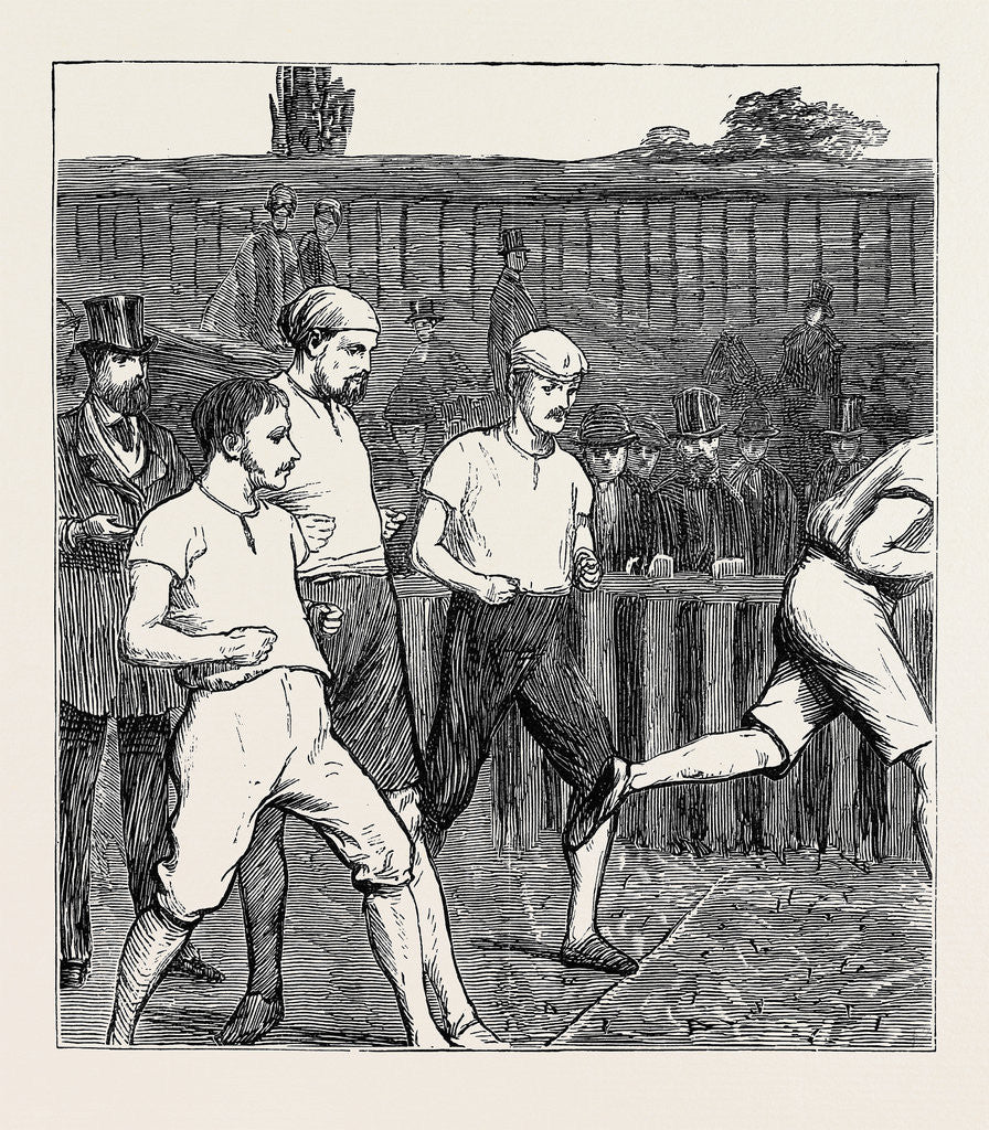 Detail of The Oxford and Cambridge Athletic Sports: A False Start by Anonymous