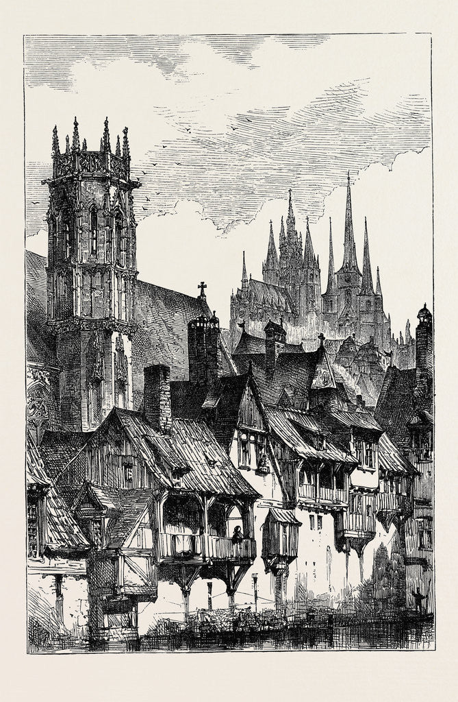 Detail of The Augustinian Convent at Erfurth, Recently Destroyed by Fire by Anonymous
