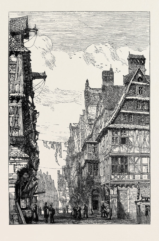 Detail of The Judengasse at Frankfort-on-the-Main, Scene of the Late Catastrophe by Anonymous