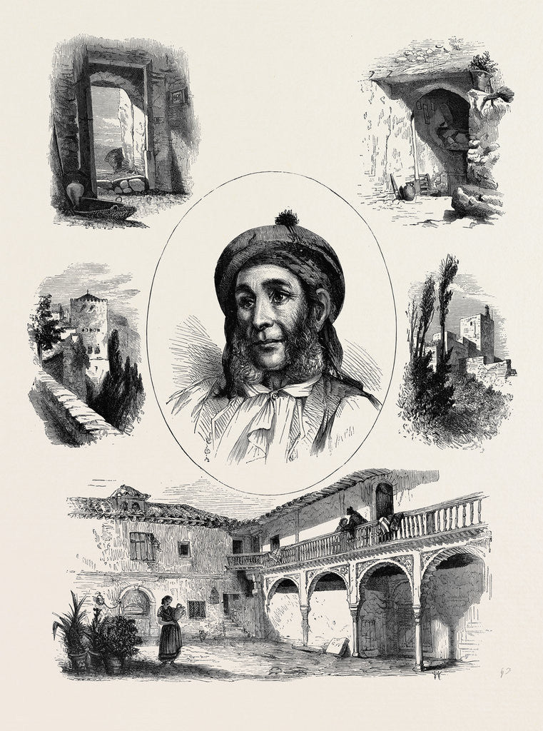 Detail of Sketches in Spain: Gipsy Life in Granada by Anonymous
