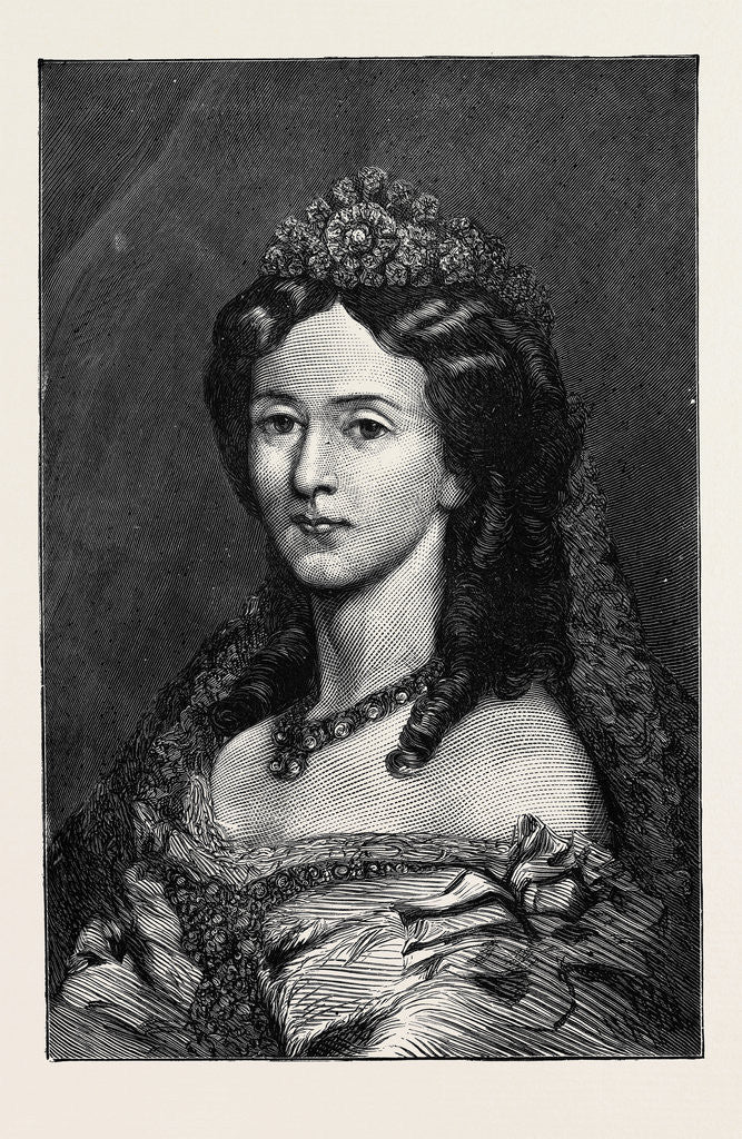 Detail of The Empress Augusta of Germany by Anonymous