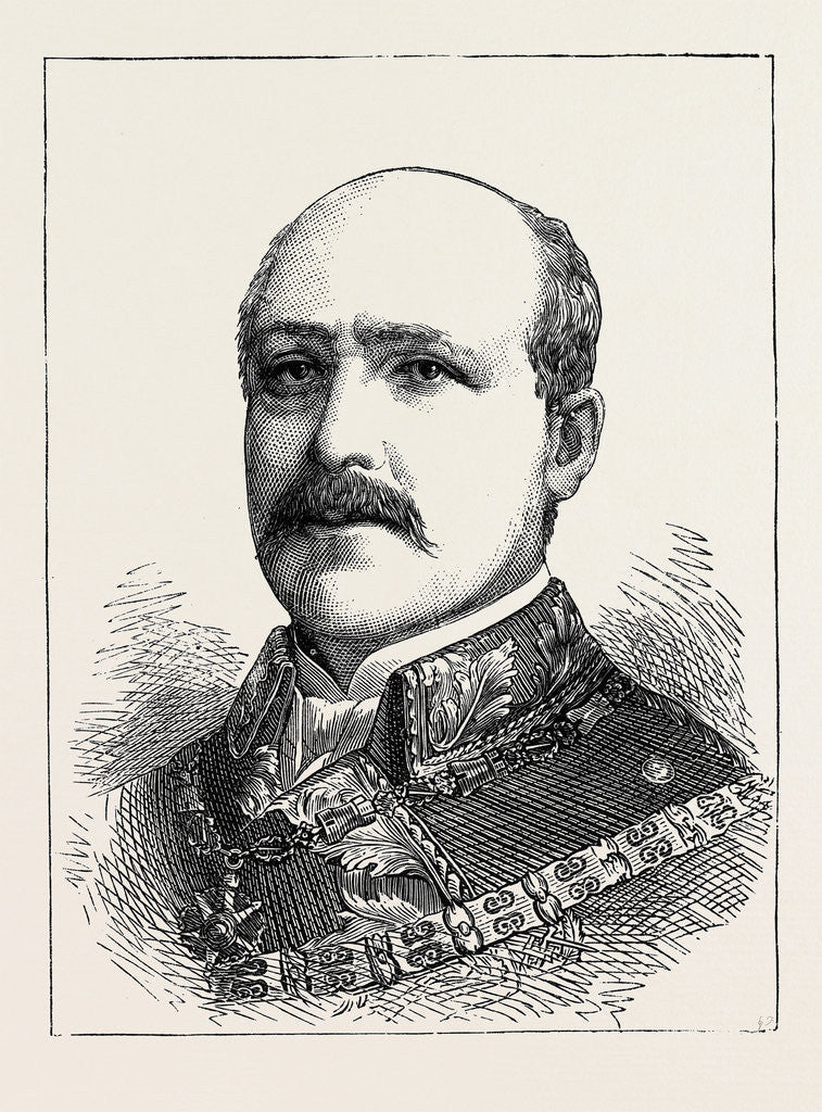Detail of The Carlist Insurrection in Spain: Marshal Serrano by Anonymous