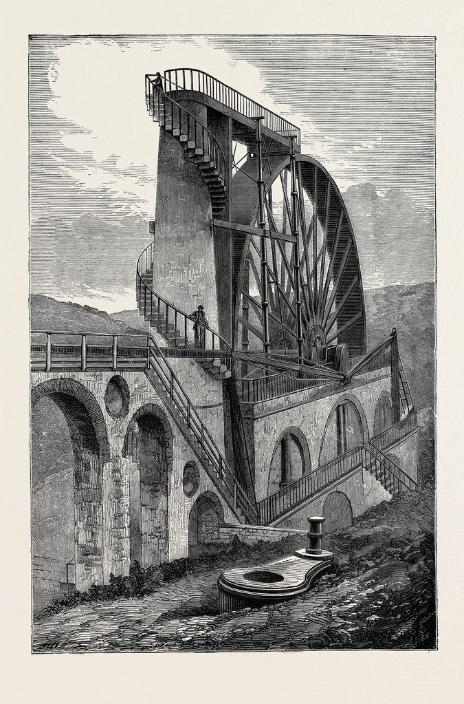 Detail of The Great Laxey Water-Wheel, Isle of Man by Anonymous