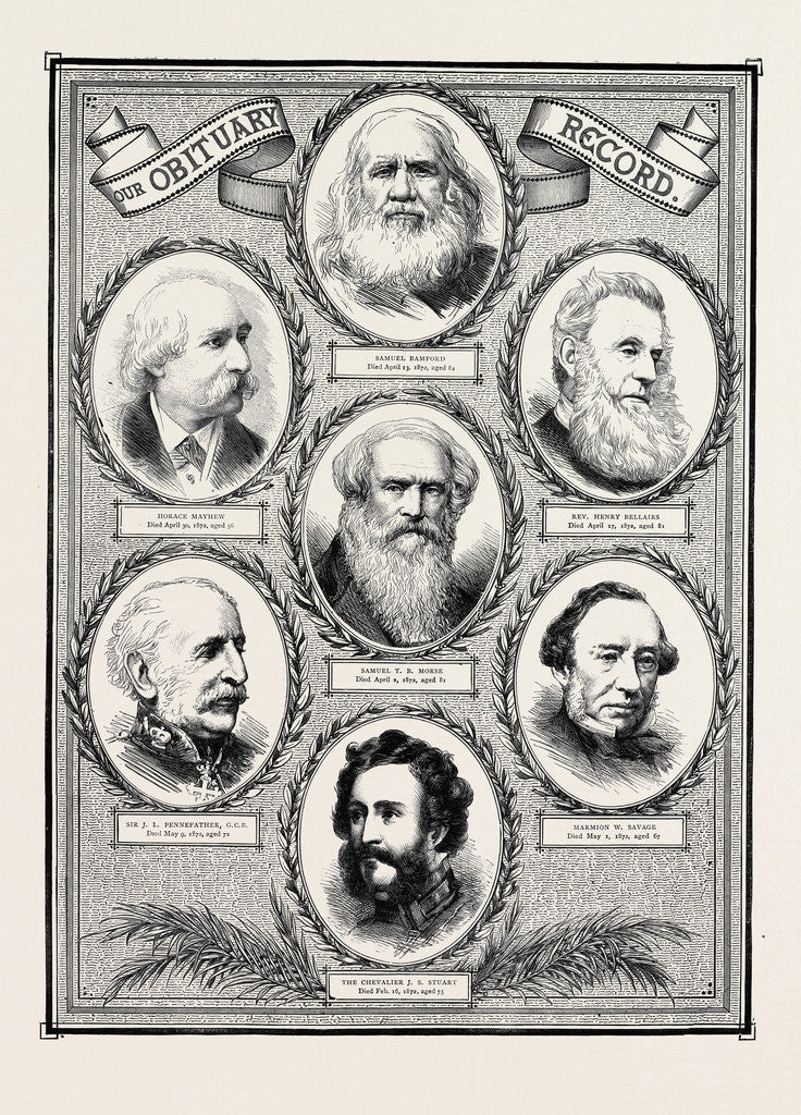 Detail of Obituary Record by Anonymous